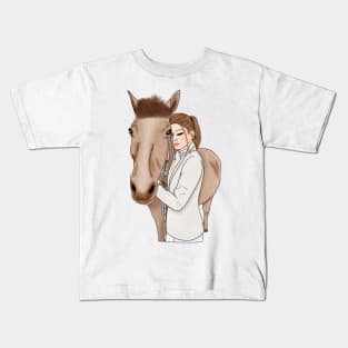 Horse girl Kids T-Shirt